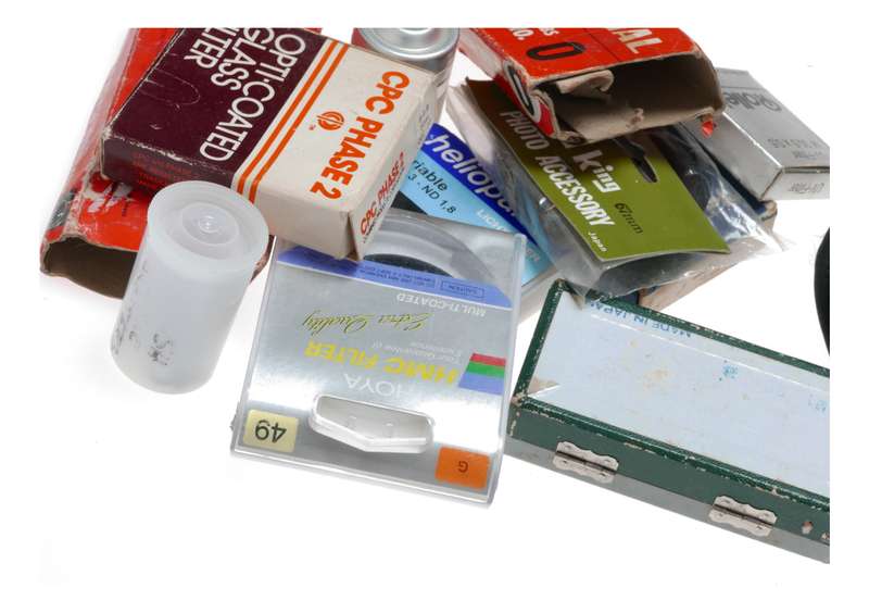 Vintage film camera accessories filters and things hard to find 36