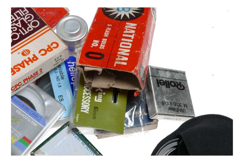Vintage film camera accessories filters and things hard to find 36