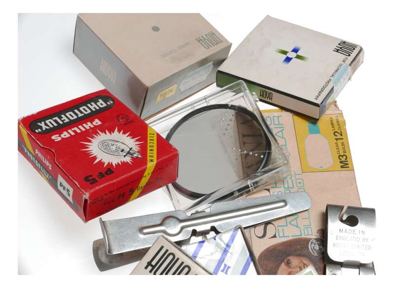 Vintage film camera accessories filters and things hard to find 37