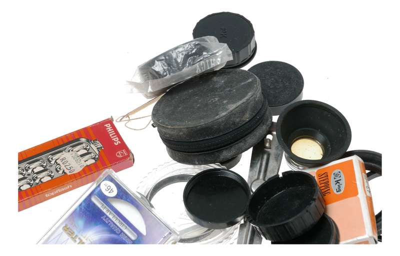 Vintage film camera accessories filters and things hard to find 45