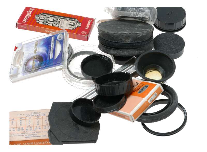 Vintage film camera accessories filters and things hard to find 45