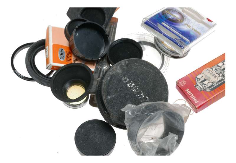Vintage film camera accessories filters and things hard to find 45