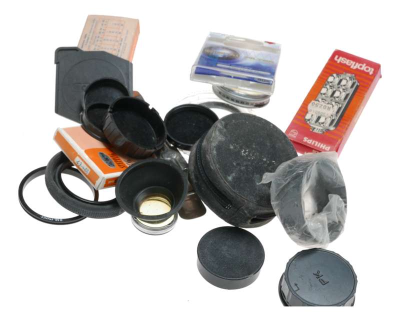 Vintage film camera accessories filters and things hard to find 45