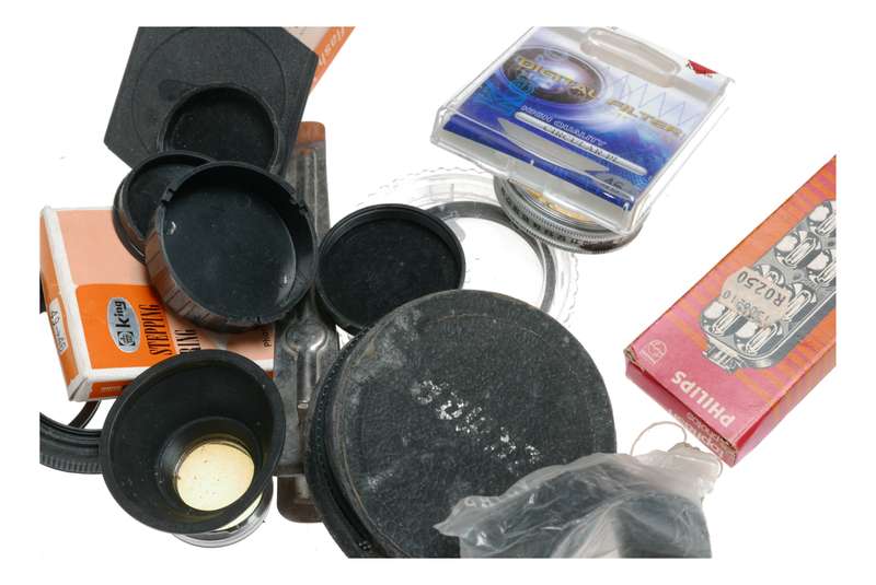 Vintage film camera accessories filters and things hard to find 45