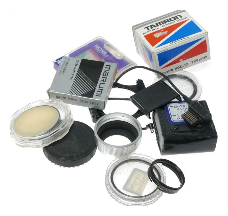 Vintage film camera accessories filters and things hard to find 46