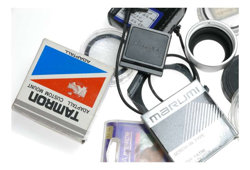 Vintage film camera accessories filters and things hard to find 46