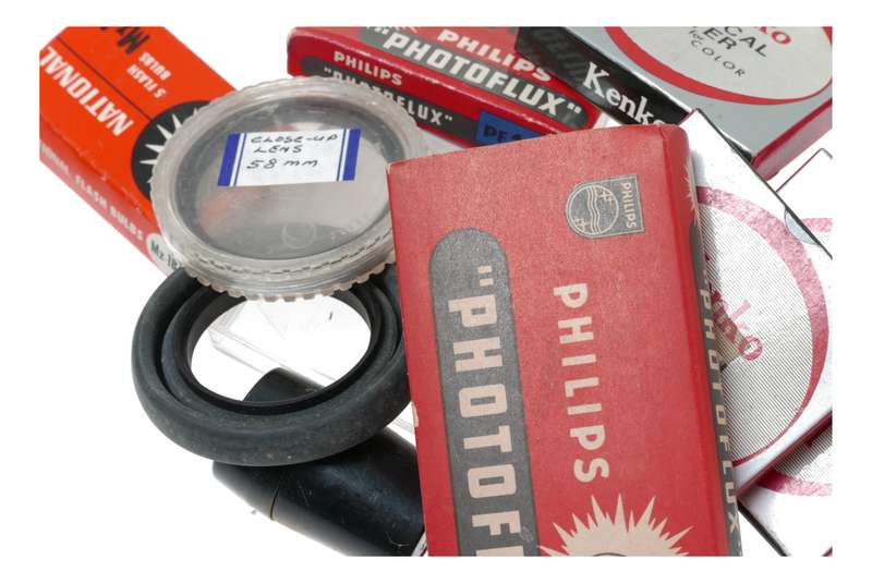 Vintage film camera accessories filters and things hard to find 48