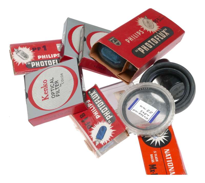 Vintage film camera accessories filters and things hard to find 48