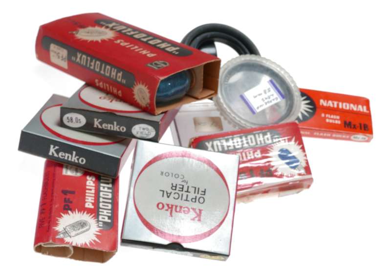 Vintage film camera accessories filters and things hard to find 48