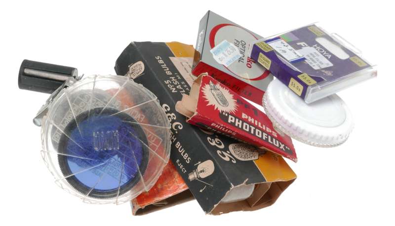 Vintage film camera accessories filters and things hard to find 54