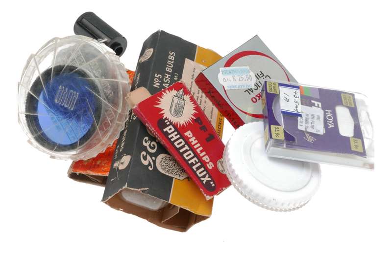 Vintage film camera accessories filters and things hard to find 54