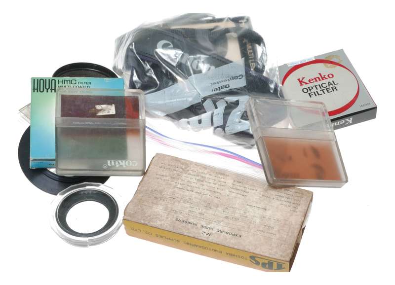 Vintage film camera accessories filters and things hard to find 57