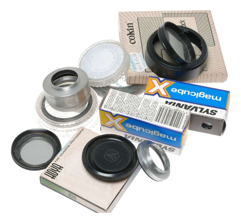 Vintage film camera accessories filters and things hard to find 59