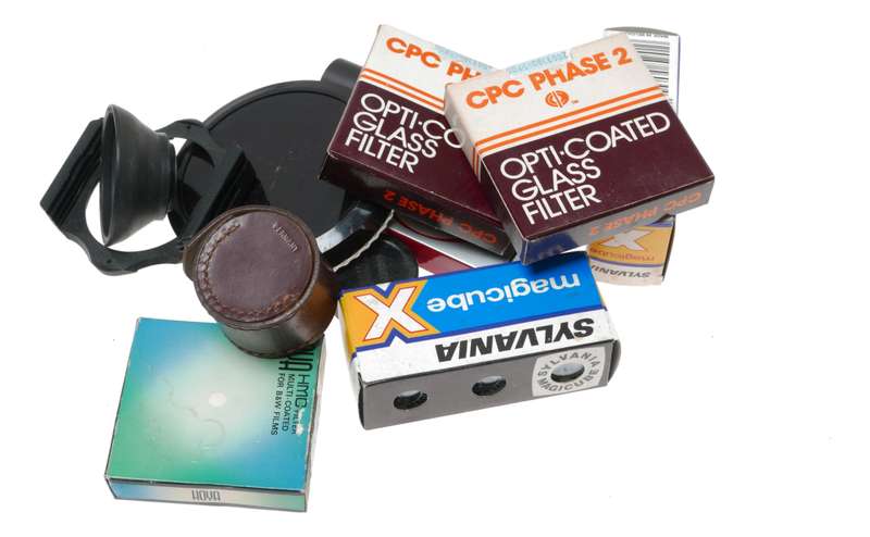 Vintage film camera accessories filters and things hard to find 60