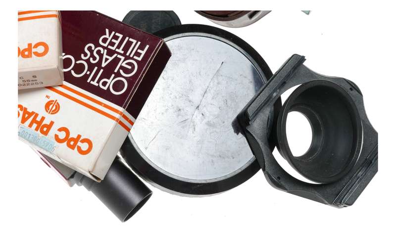 Vintage film camera accessories filters and things hard to find 60