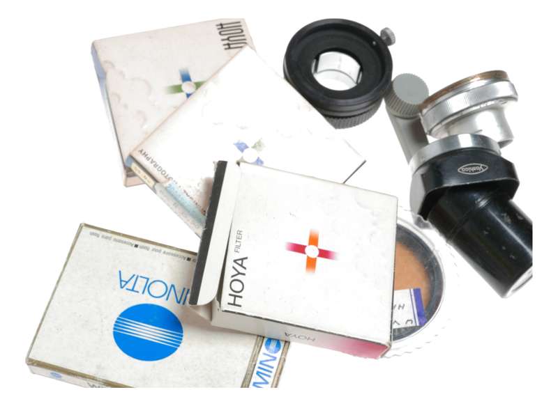 Vintage film camera accessories filters and things hard to find 63