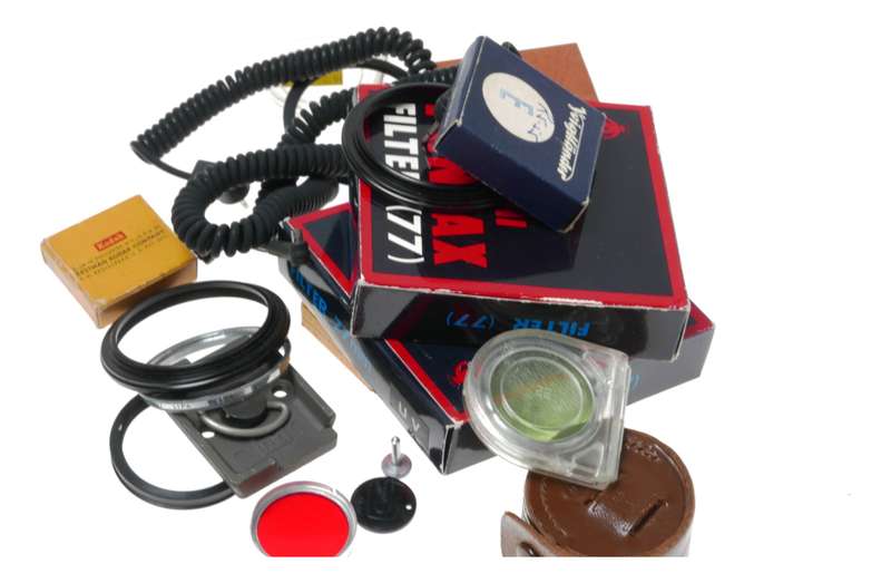 Vintage film camera accessories filters and things hard to find 64