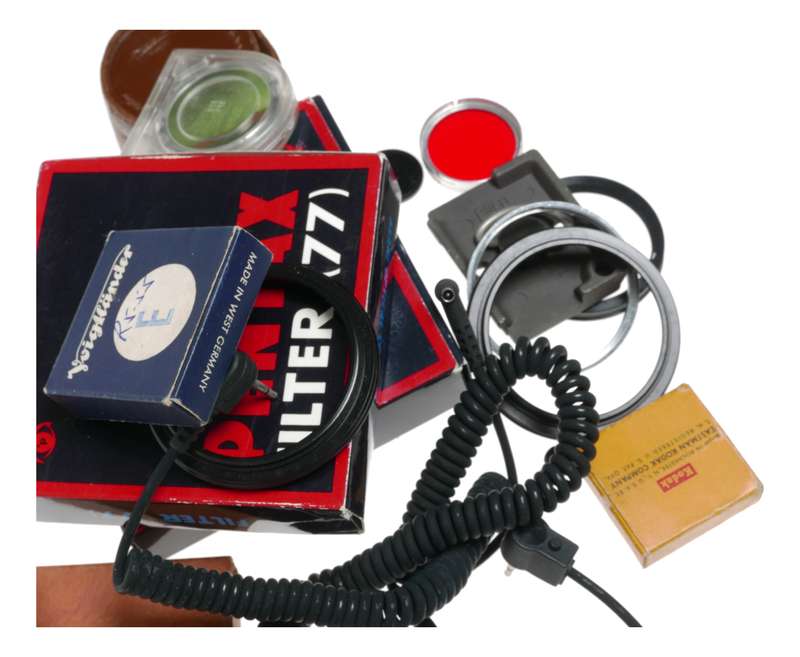 Vintage film camera accessories filters and things hard to find 64
