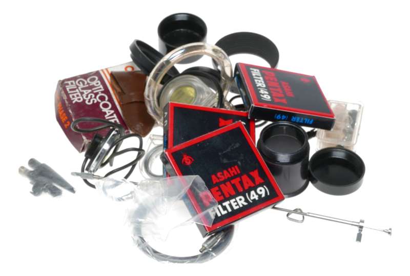 Vintage film camera accessories filters and things hard to find 65