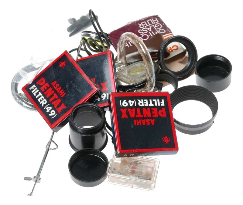 Vintage film camera accessories filters and things hard to find 65