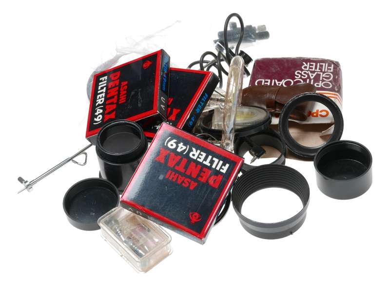 Vintage film camera accessories filters and things hard to find 65