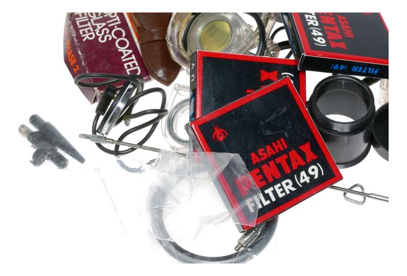 Vintage film camera accessories filters and things hard to find 65