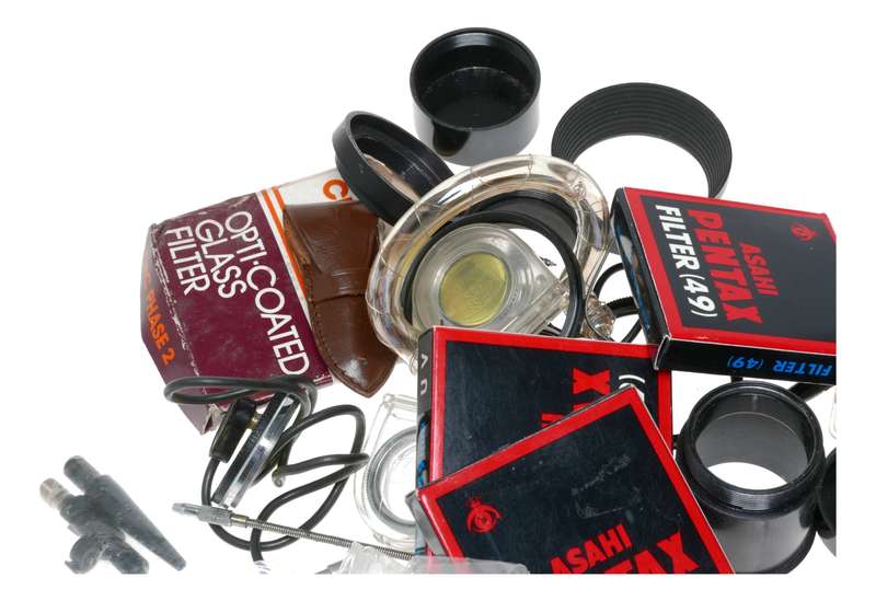Vintage film camera accessories filters and things hard to find 65