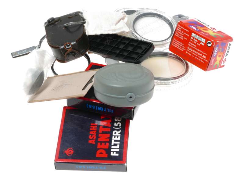 Vintage film camera accessories filters and things hard to find 66
