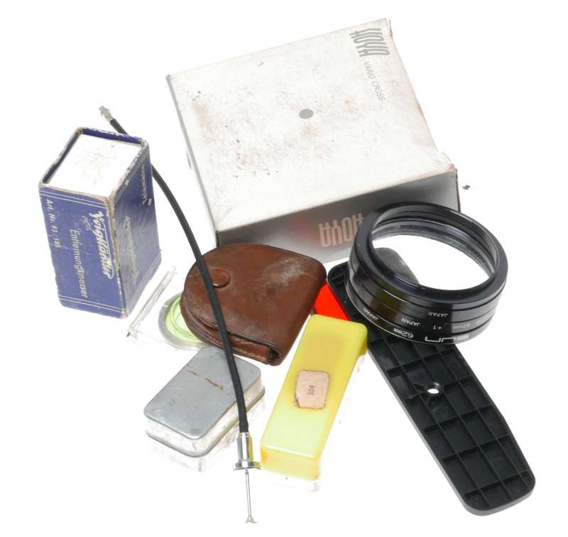 Vintage film camera accessories filters and things hard to find 67