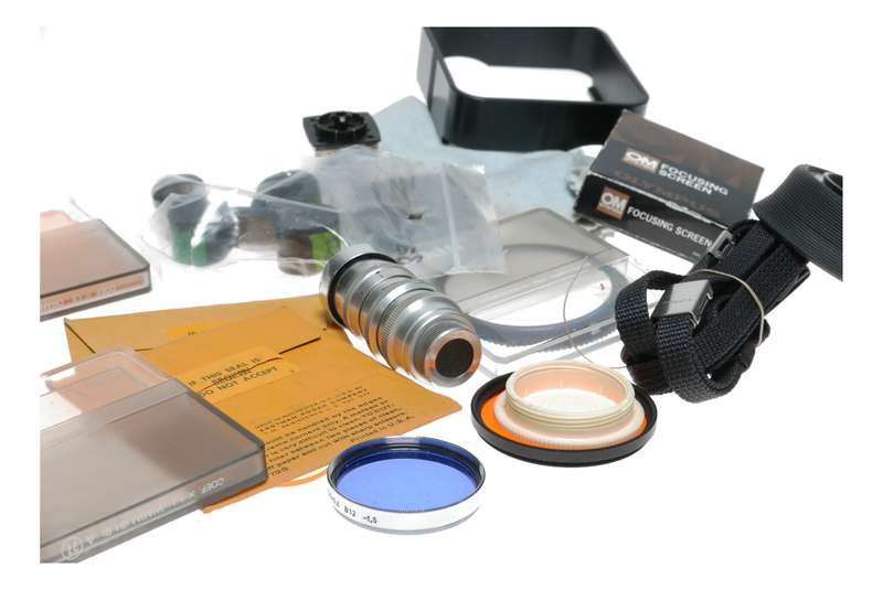Vintage film camera accessories filters and things hard to find 1