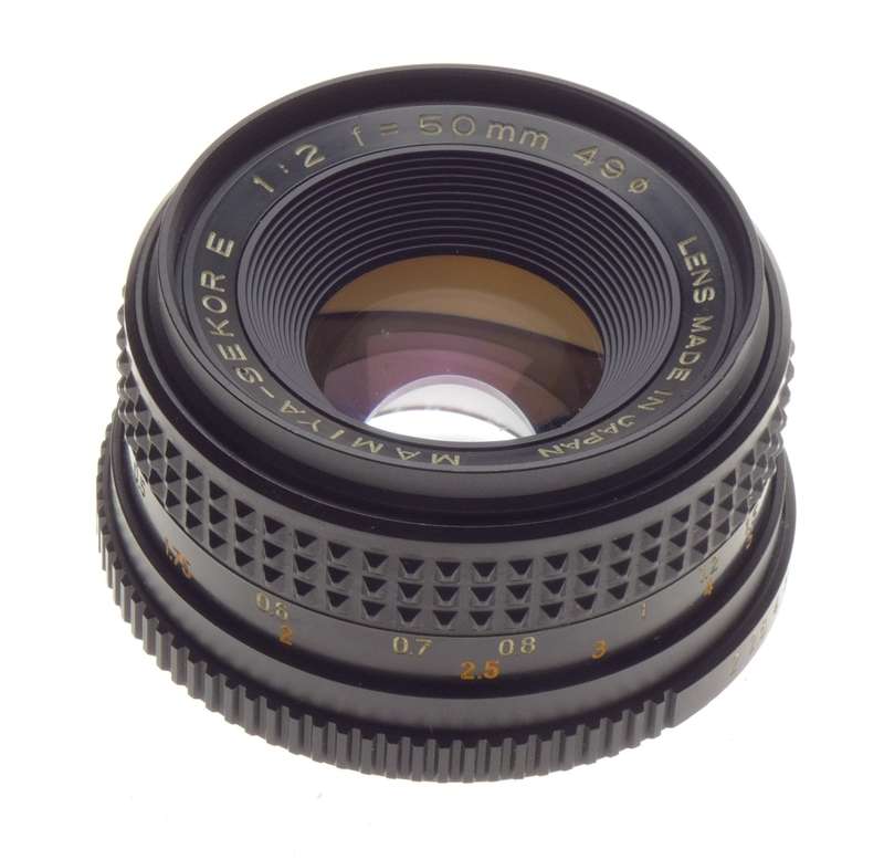 Mamiya Sekor E 1:2 f=50mm SLR Vintage camera lens