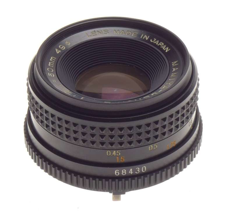 Mamiya Sekor E 1:2 f=50mm SLR Vintage camera lens