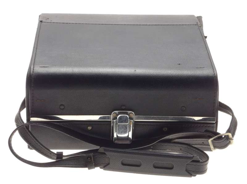 Black Camera flight case carry on shoulder bag retro vintage red velvet - Camera bag