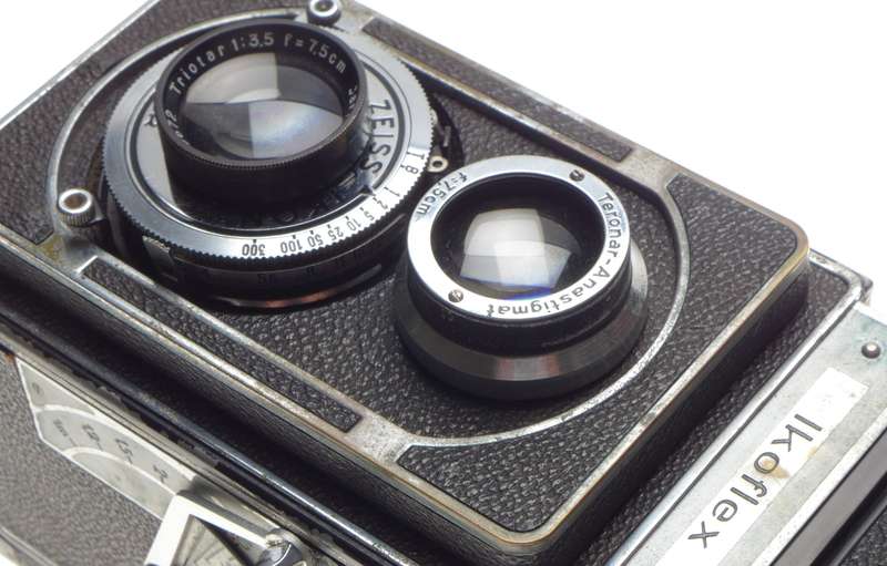 Teronar Anastigmat Triotar TLR film camera Ikoflex 3.5/75 lens