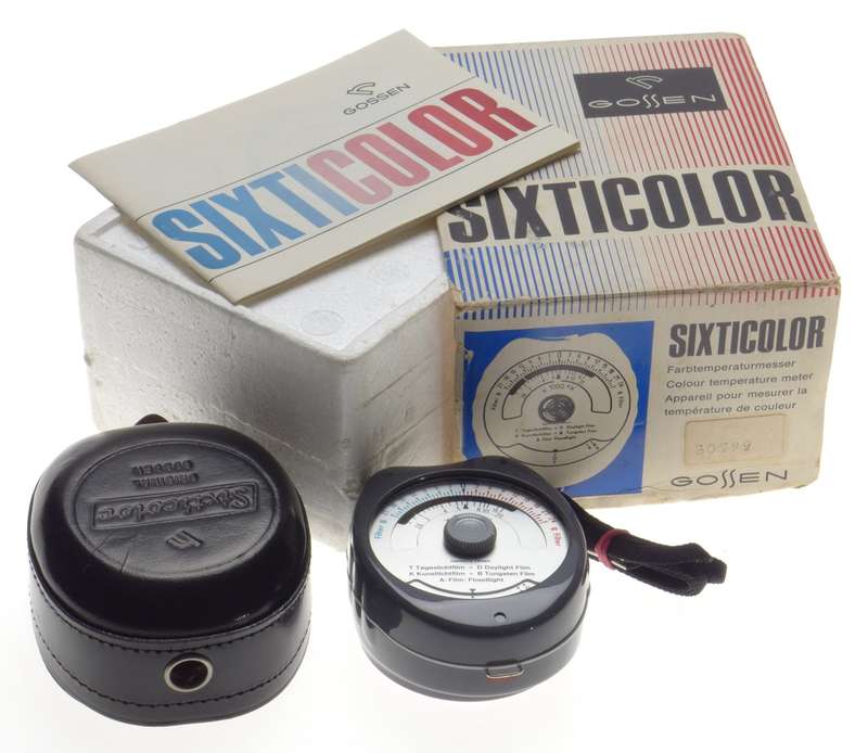 Gossen SIXTYCOLOR Color Temperature meter box case strap manual kit