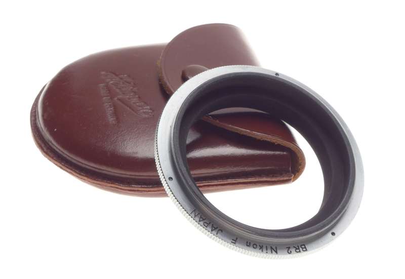 BR2 Nikon F Japan Chrome vintage SLE lens adapter cased