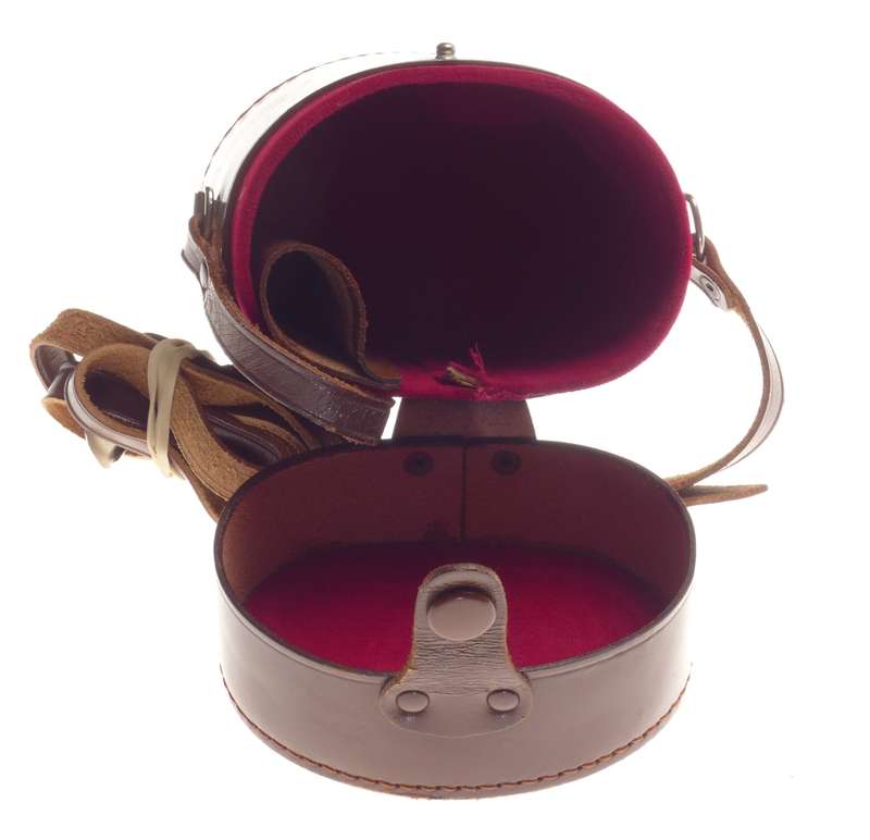 Leather camera vintage lens leather case classic red velvet