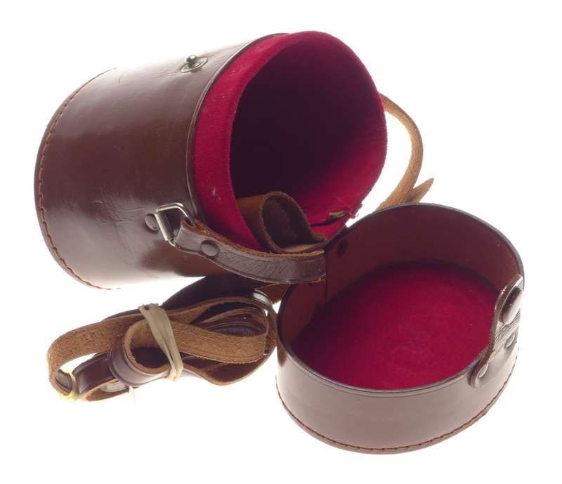 Leather camera vintage lens leather case classic red velvet