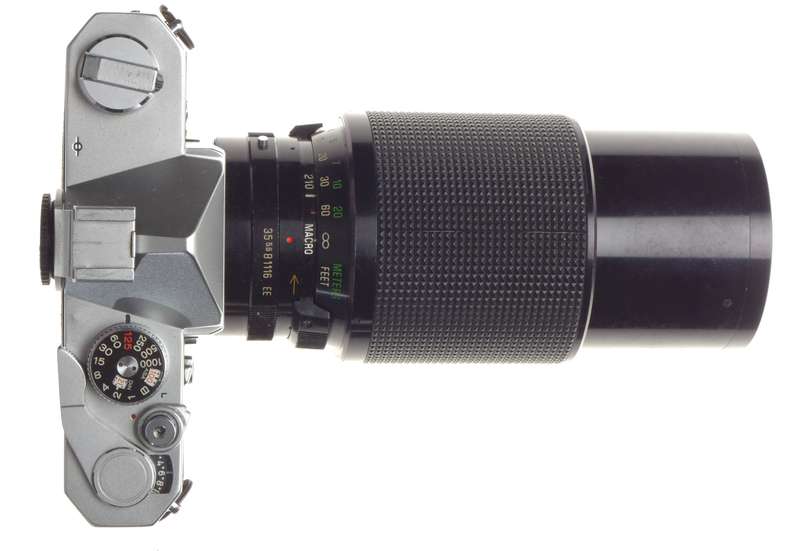 KONICA Autoreflex T Vintage SLR film camera Chrome Zoom lens