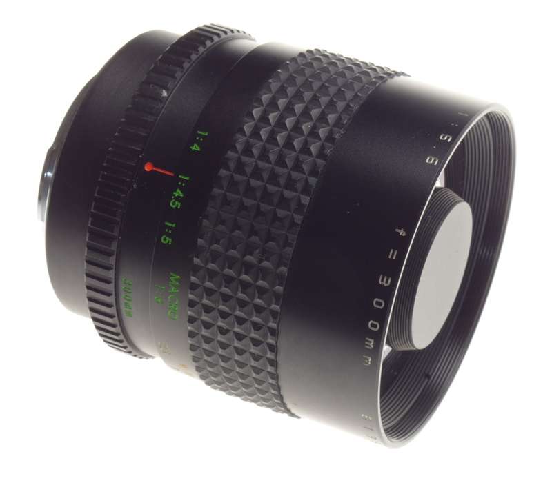 Mirror Lens 5.6 f=300mm Konica mount Prime Makinon Reflex used
