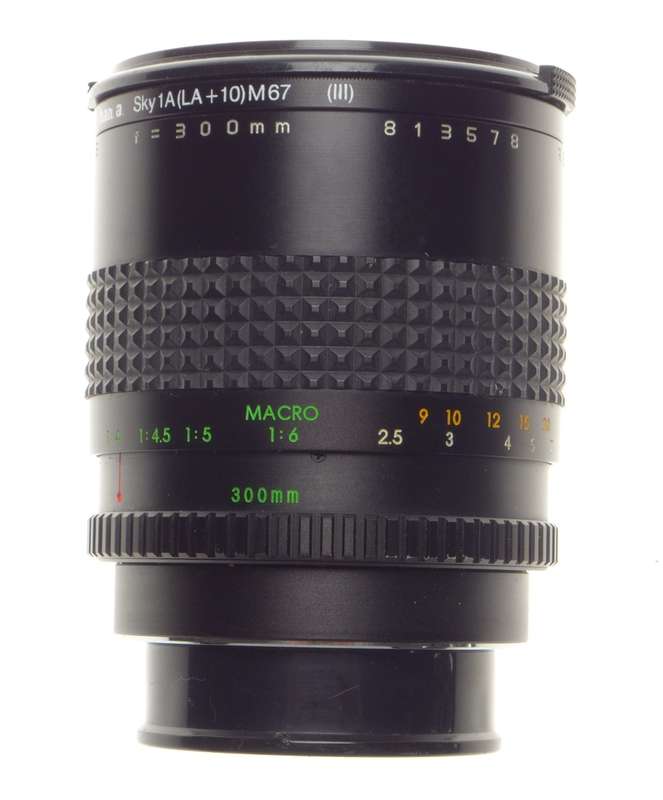 Mirror Lens 5.6 f=300mm Konica mount Prime Makinon Reflex used