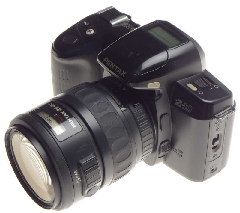 PENTAX Z-10 SLR classic 35mm film camera 28-80mm Zoom lens strap cap