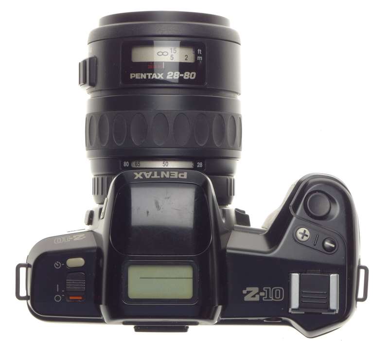 PENTAX Z-10 SLR classic 35mm film camera 28-80mm Zoom lens strap cap