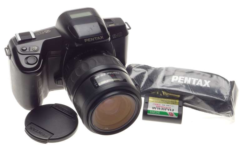 PENTAX Z-10 SLR classic 35mm film camera 28-80mm Zoom lens strap cap