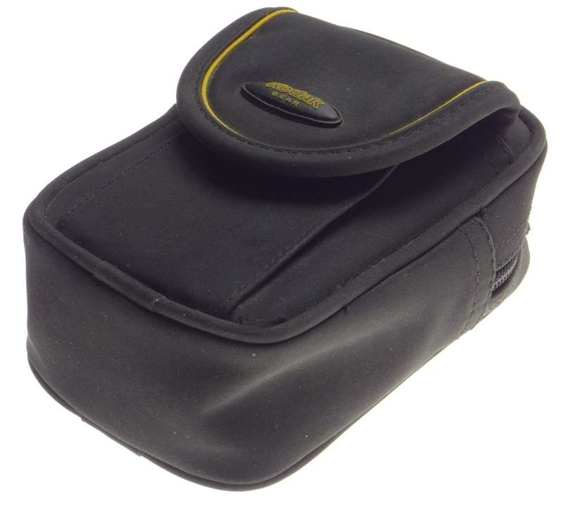 KODAK zip lock compact camera case with belt buckle fits compact camera