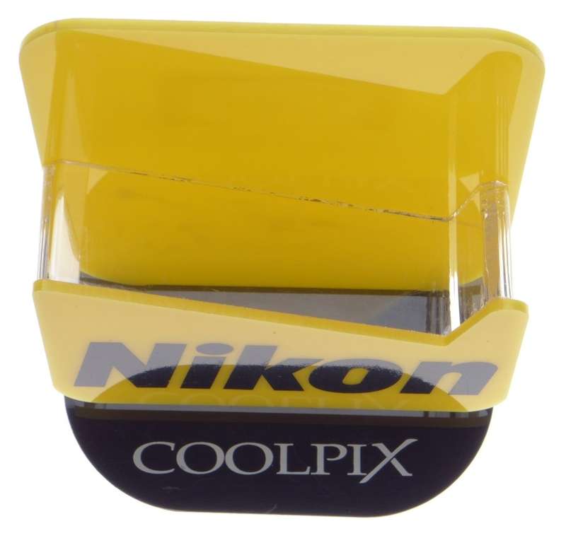 Nikon Coolpix original camera shop yellow display stand