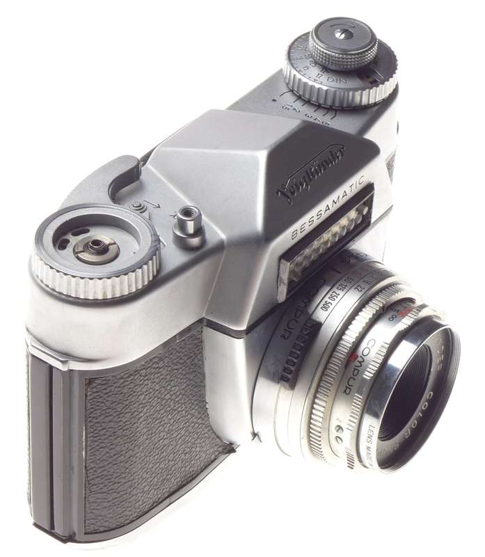 Color-Skopar X 2.8/50mm Voigtlander Bessamatic SLR 35mm Film camera chrome