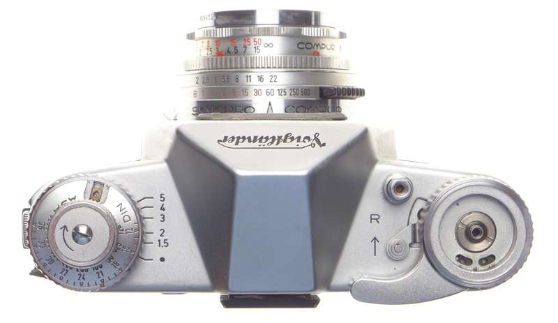 Color-Skopar X 2.8/50mm Voigtlander Bessamatic SLR 35mm Film camera chrome