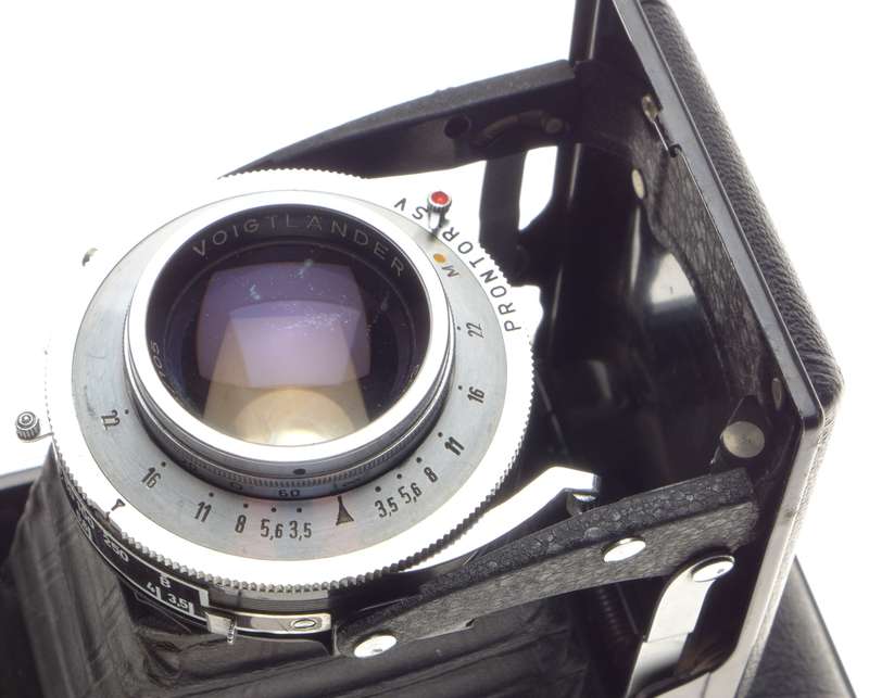 Voigtlander Bessa I vintage folding camera 3.5/105mm Skopar coated lens