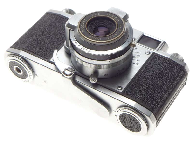 Ricoh 35 Film Rangefinder 35mm Camera Riken Ricomat 45mm f3.5 Lens
